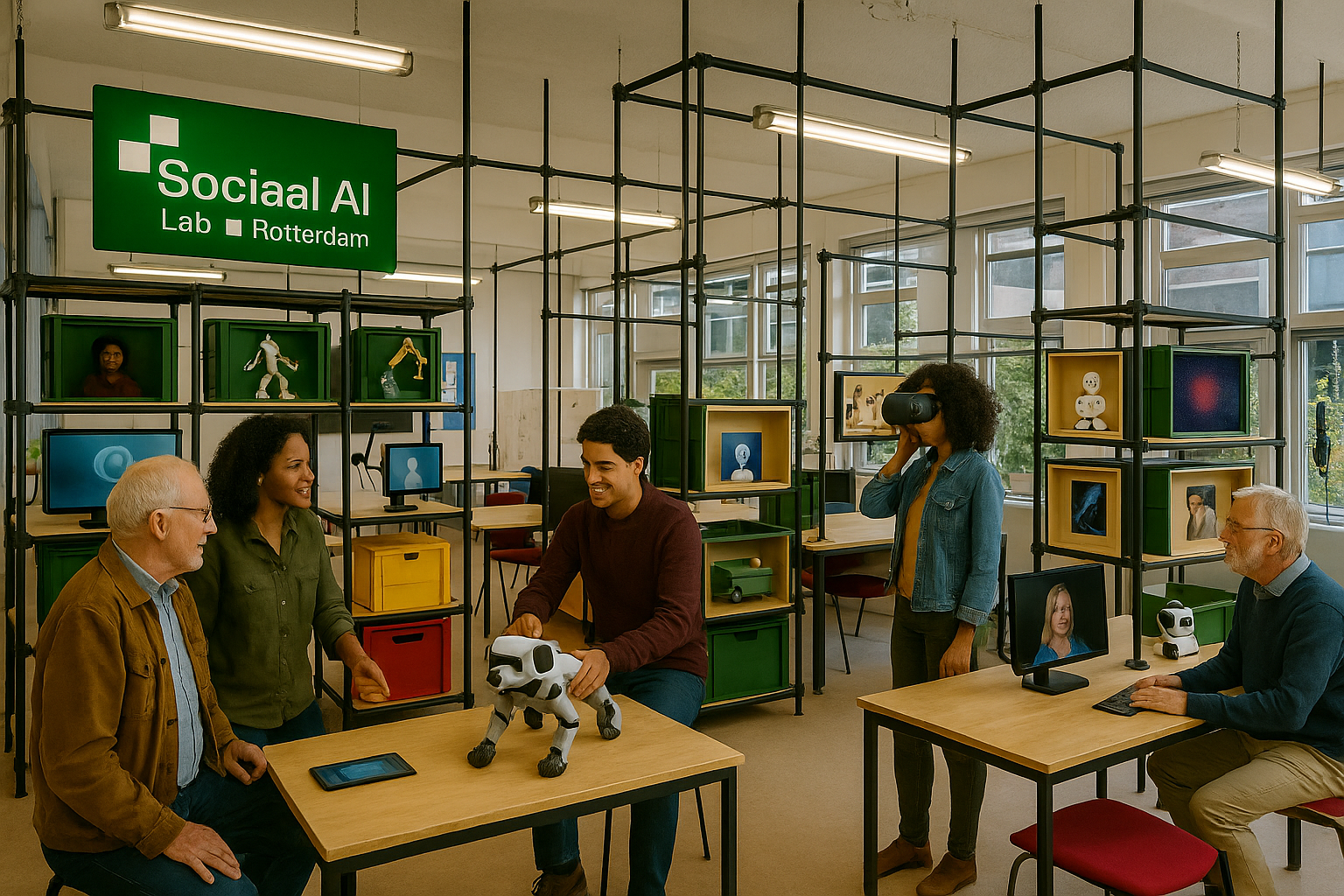 Het Sociaal AI Lab is op Hillevliet en online te bezoeken.